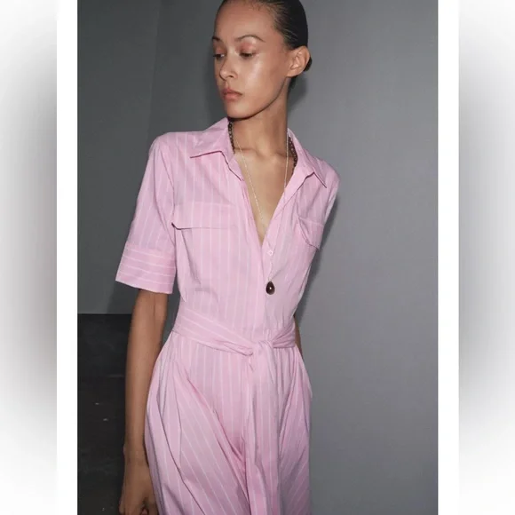 Zara ZW Collection Poplin Shirt Dress - Picture 8 of 16